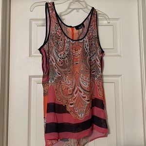 Sheer tank top shirt